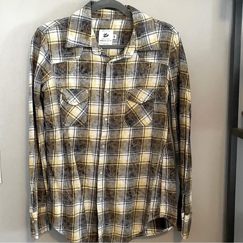 American Colors by Alex Lehr Plaid Flannel Shirt